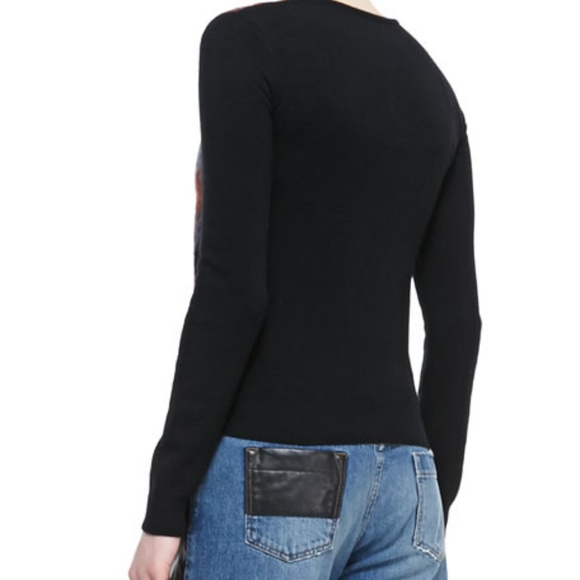 McQ Alexander McQueen Plaid Front Mohair Sweater ASO several TV shows - Picture 7 of 10